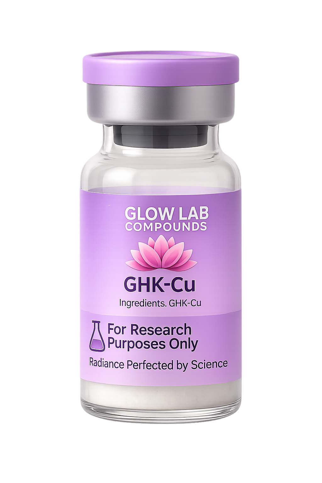 GHK-Cu Copper Tripeptide research compound vial