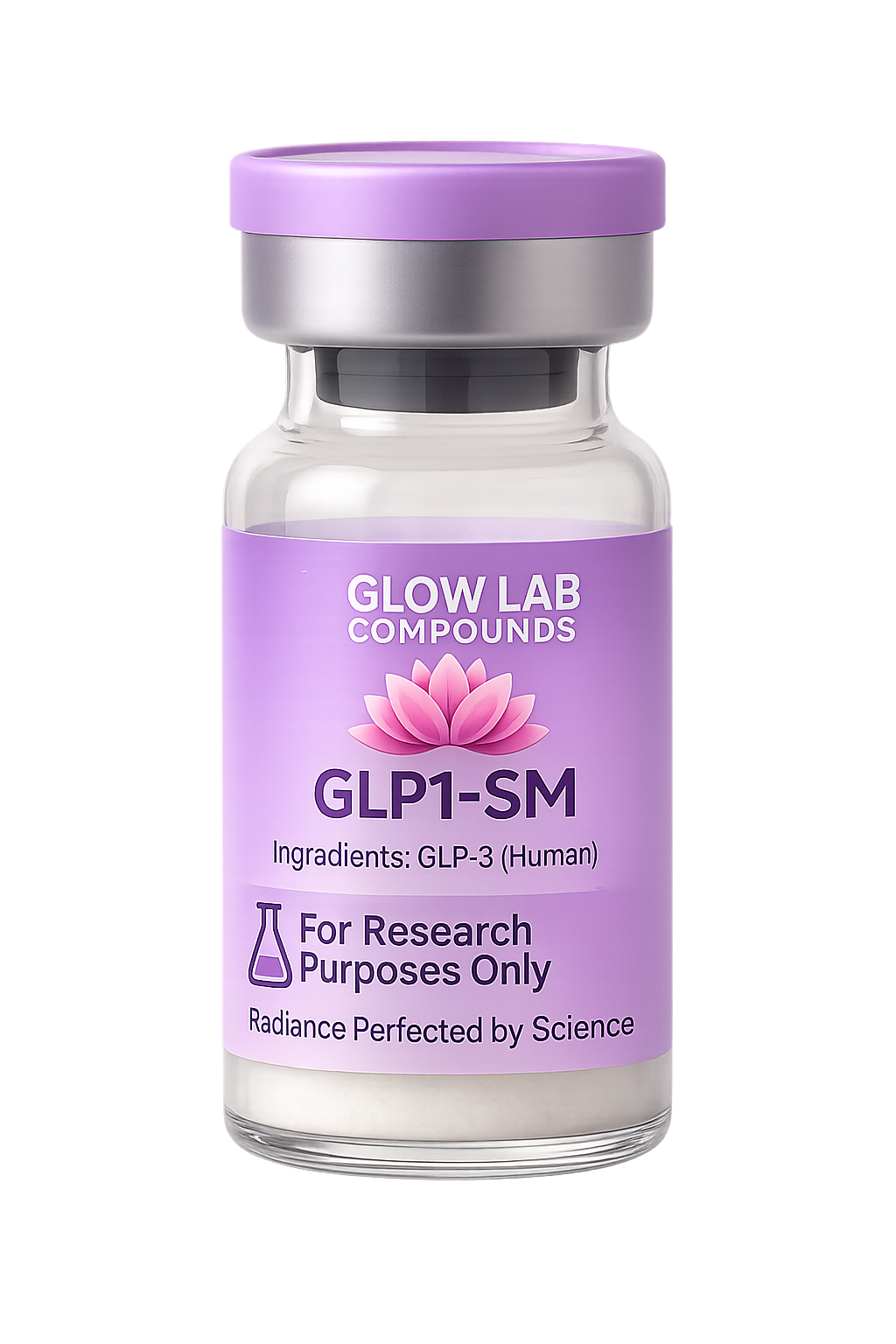 GLP-1 SM research compound vial